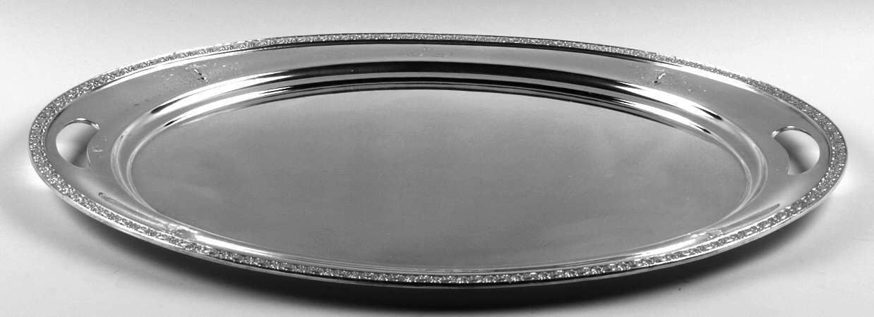 Silverplate Hollowware Large Silverplate Waiter Tray by Wallace Silver