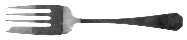 Monterey (Sterling, 1922) Medium Solid Cold Meat Serving Fork