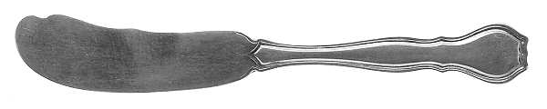 Nile (Sterling, 1908, No Monograms) Flat Handle Butter Spreader