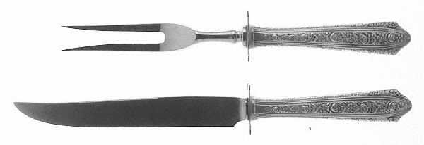 Normandie (Sterling, 1933) Small Steak 2-Piece Carving Set w/Stainless Blade