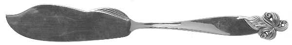 Orchid Elegance (Sterling, 1956) Flat Handle Master Butter Knife