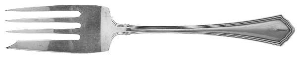 Putnam (Sterling, 1912) Medium Solid Cold Meat Serving Fork