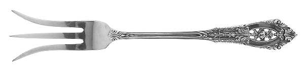 Rose Point (Sterling, 1934, No Monograms) Lemon Fork