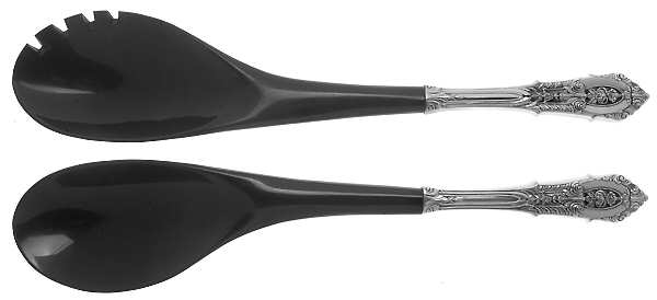Rose Point (Sterling, 1934, No Monograms) Plastic Bowl 2-Piece Salad Set