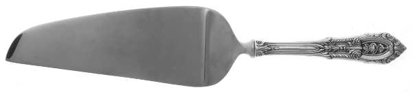 Rose Point (Sterling, 1934, No Monograms) Pie and Cake Server with Stainless Blade