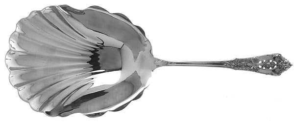 Rose Point (Sterling, 1934, No Monograms) Cracker Spoon