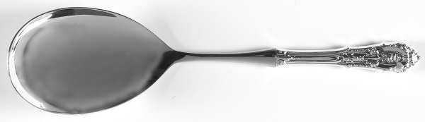 Rose Point (Sterling, 1934, No Monograms) Salad Servng Spoon with Stainless Bowl
