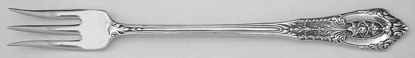 Rose Point (Sterling, 1934, No Monograms) Cocktail/Seafood Fork
