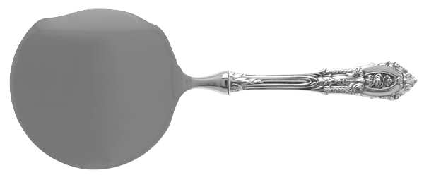 Rose Point (Sterling, 1934, No Monograms) Cranberry Server with Stainless Bowl