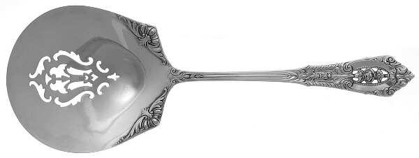 Rose Point (Sterling, 1934, No Monograms) Tomato Server, Solid Piece