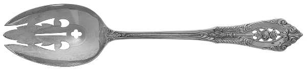 Rose Point (Sterling, 1934, No Monograms) Pierced Tablespoon (Serving Spoon)