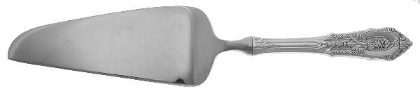 Rose Point (Sterling, 1934, No Monograms) Pie & Cake Server with Stainless Blade