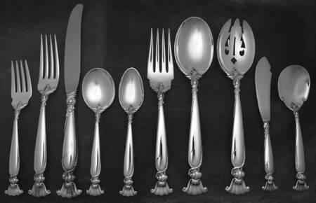 Romance of The Sea (Sterling, 1950) 45 Piece Dinner Size Starter Set