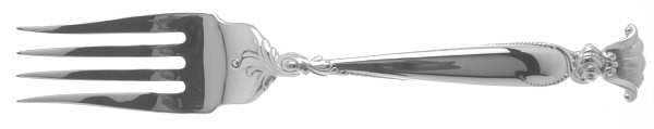 Romance of The Sea (Sterling, 1950) Medium Solid Cold Meat Serving Fork