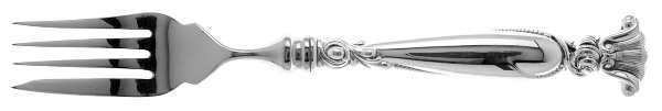 Romance of The Sea (Sterling, 1950) Individual Hollow Fish Fork, Stainless Tines