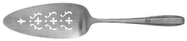 Sharon (Silverplate, Harmony House, 1926) Solid Pierced Pie Server by Wallace Silver