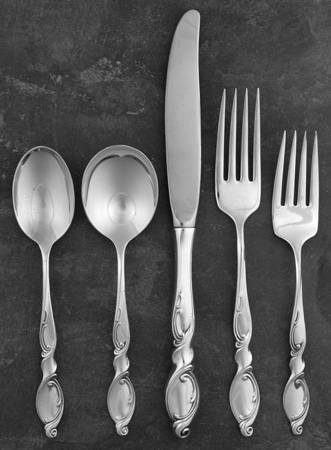 Silver Swirl (Sterling) 5 Piece Place Size Setting