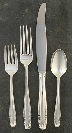 Stradivari (Sterling, 1937, No Monograms) 4 Piece Dinner Size Setting