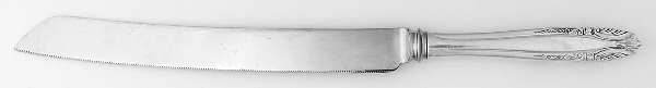 Stradivari (Sterling, 1937, No Monograms) Wedding Cake Knife with Stainless Blade