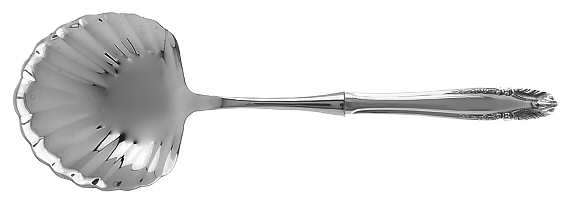 Stradivari (Sterling, 1937, No Monograms) Casserole Spoon with Stainless Shell Bowl