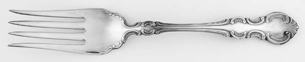 Troy (Silverplate, 1902) Medium Solid Cold Meat Serving Fork