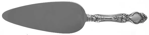Violet (Sterling, 1904, No Monograms) Pie Server with Stainless Blade