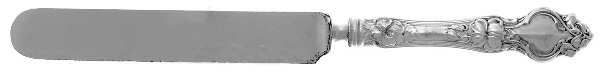 Violet (Sterling, 1904, No Monograms) Blunt Hollow Knife with Bolster