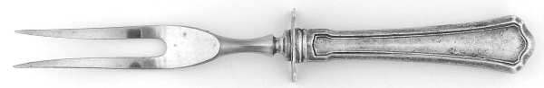 Washington (Sterling, 1911) Small Steak Carving Fork with Stainless Prongs
