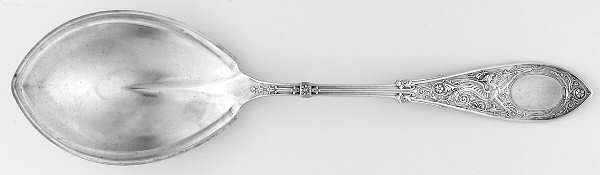 Arabesque (Sterling, 1875) Vegetable Serving Spoon (Solid) by Whiting Manf Co