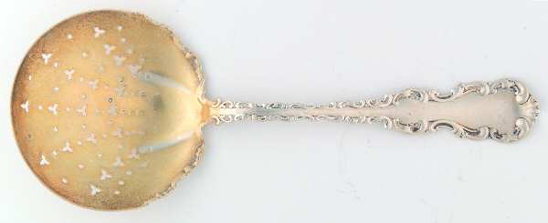 Louis XV (Sterling, 1891) Large Pierced Pea Serving Spoon