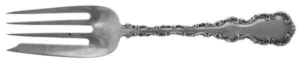 Louis XV (Sterling, 1891) Small Solid Cold Meat Serving Fork