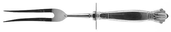 WEB5 (STERLING) Small Steak Carving Fork with Stainless Prongs