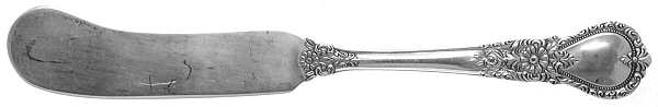 Ballet (Sterling, 1935) Flat Handle Butter Spreader by Weidlich Silver