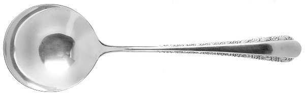 Devotion (Sterling, 1938) Round Bowl Soup Spoon (Bouillon) by Weidlich Silver
