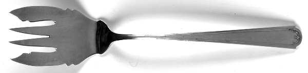 Priscilla Sterling (Sterling, 1928, No Monograms) Medium Solid Cold Meat Serving Fork