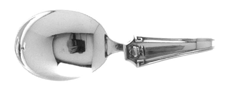 WED4 (STERLING) Curved Handle Baby Spoon
