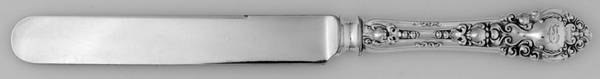 Athenia (Sterling, 1890) Knife-Old French/Hollow-Bolster-Monogram