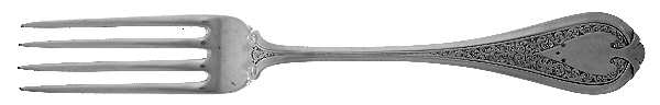 Florentine (Sterling, 1870, no monogram) Fork