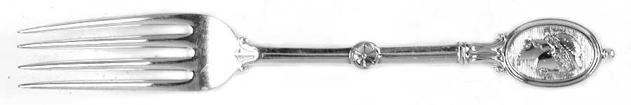 Medallion (Sterling, 1862) Monogram Fork