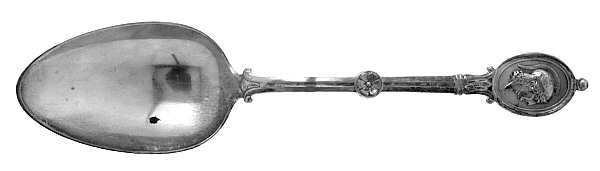 Medallion (Sterling, 1862) Monogram Tablespoon (Serving Spoon)