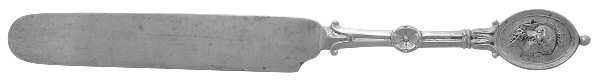Medallion (Sterling, 1862) Coin Silver Dessert/Tea Knife Solid