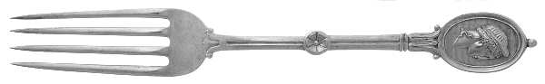Medallion (Sterling, 1862) Coin Silver Fork