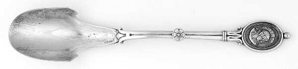 Medallion (Sterling, 1862) Solid Large Cheese Scoop