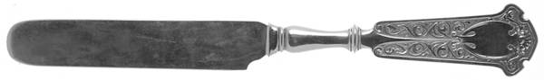 Arabesque (Sterling, 1870, No Monograms) Solid Dessert/Tea Knife