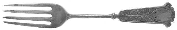 Arabesque (Sterling, 1870, No Monograms) Fork