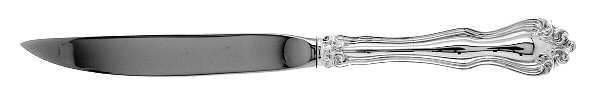 George & Martha Washington (Sterling, 1940) Individual Steak Knife Hollow Handle Serrate Blade