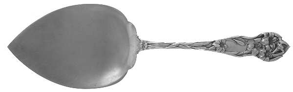 Lily (Sterling, 1902, No Monograms) Large Solid Pie Knife