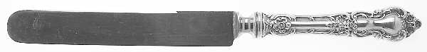 Meadow Rose (Sterling, 1907, No Monos) Old French Hollow Knife with Bolster