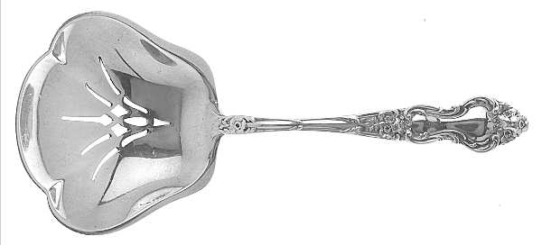Meadow Rose (Sterling, 1907, No Monos) Large Confection Spoon
