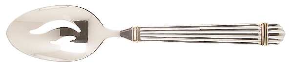 Gold Chardonnay (Stainless) Pierced Tablespoon (Serving Spoon)